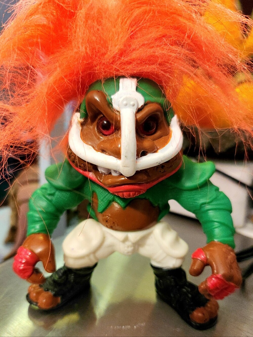 The 1992 Hasbro Battle Trolls American Football T. D. Troll Action Figure 5 In